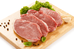 Pork meat, unsafe for rabbits and pets