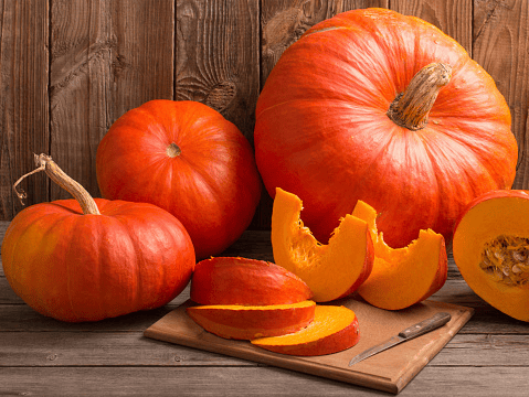 Nutritious pumpkin for healthy eating.