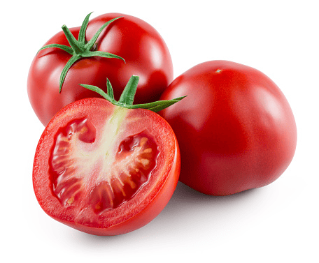 Fresh red tomatoes for pet treats.