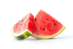 Watermelon treat for rabbits.