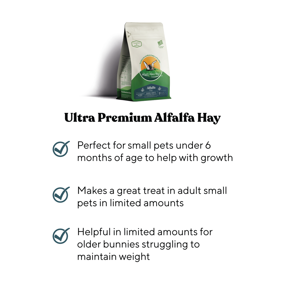 Ultra Premium Alfalfa Hay - 2oz