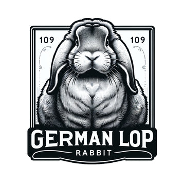Vintage German Lop Rabbit Sticker