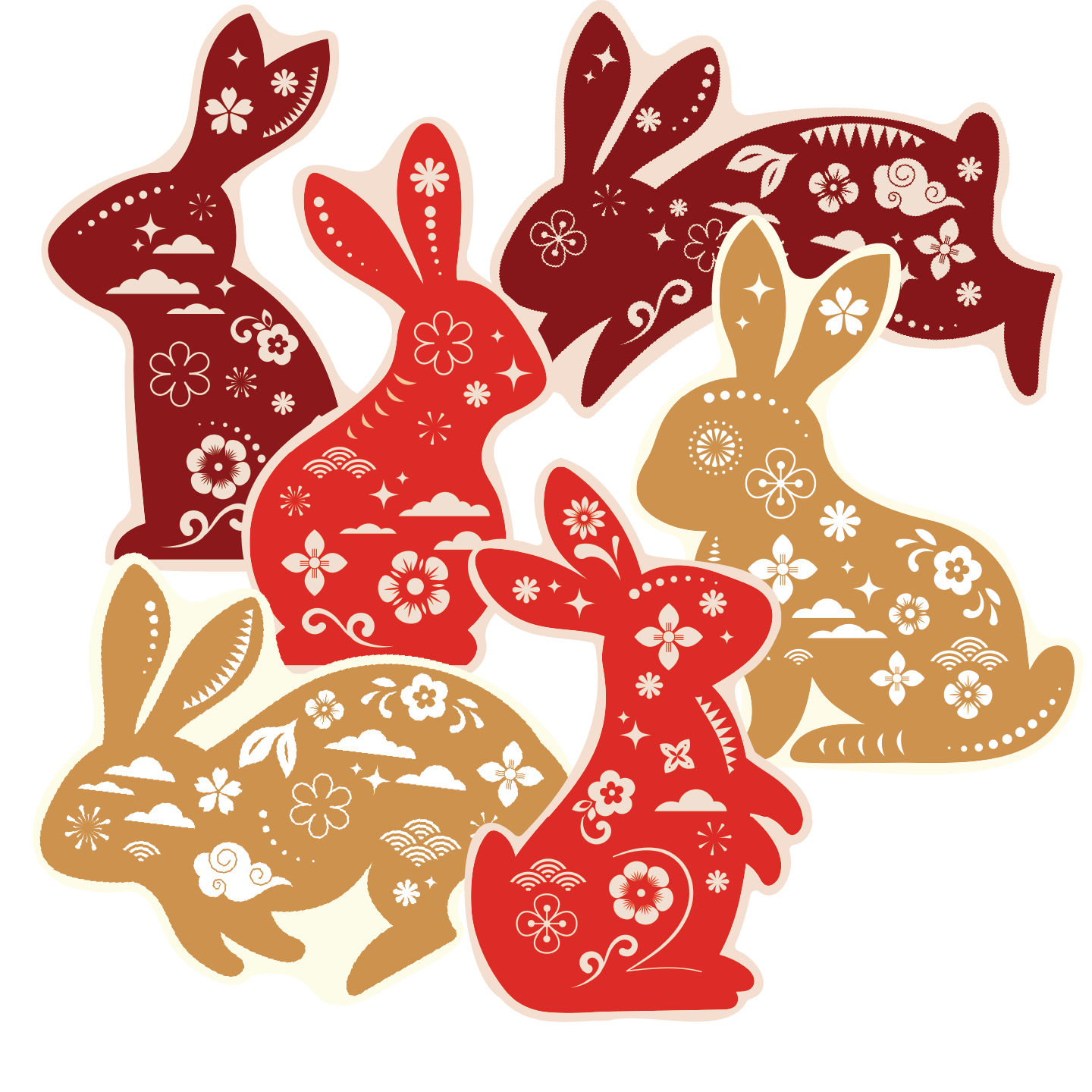 Blooming Bunny Sticker Series
