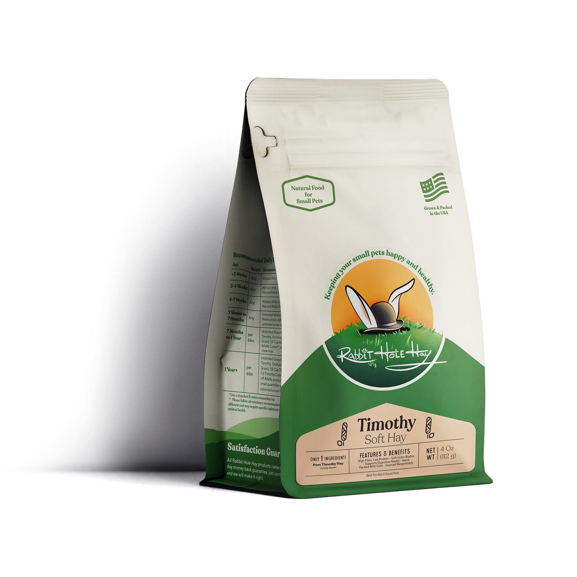 Ultra Premium Soft Timothy Hay - 4oz