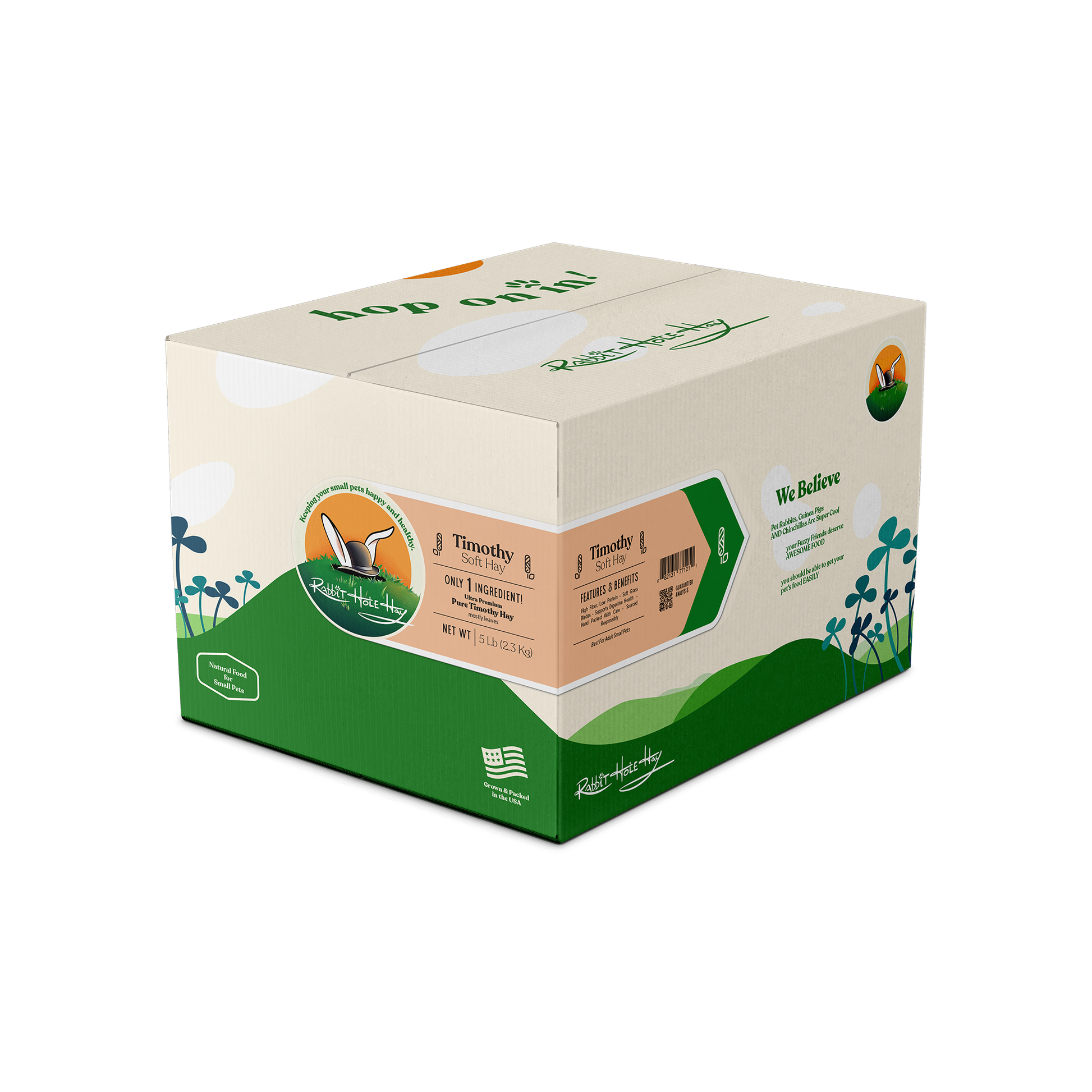 Ultra Premium Soft Timothy Hay - 5lbs