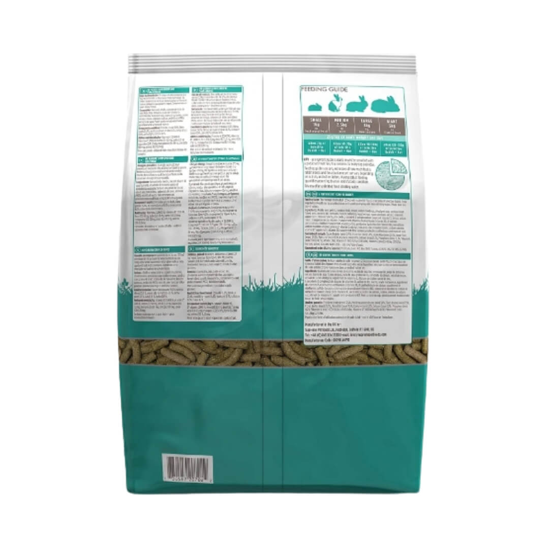 Front view of 4 lb Supreme Pet Foods Science Selective Adult Rabbit Food - Now with improved formula for a healthier bunny diet.