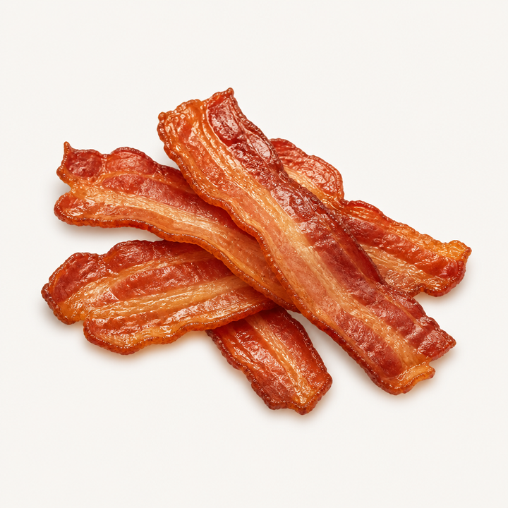 Bacon: never feed to rabbits; keep it off the menu.