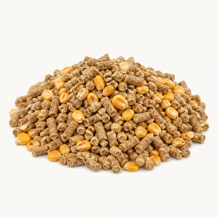 Chicken Feed and rabbit stomachs do not belong together—never feed.
