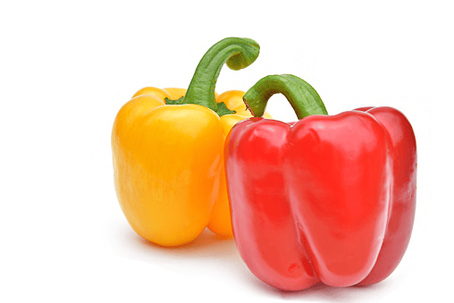Peppers can be part of a rabbit salad in modest daily portions.