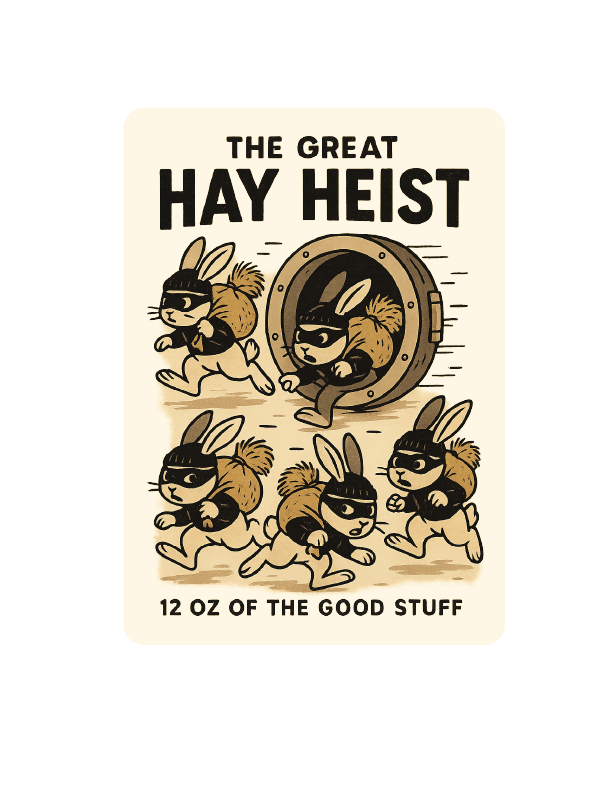 The Great Hay Heist Sticker