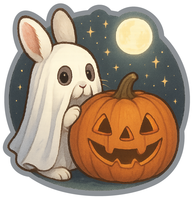 Boo Crew Bunny Sticker