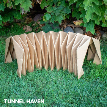 BinkyBunny Tunnel Haven expandable cardboard tunnel for rabbits