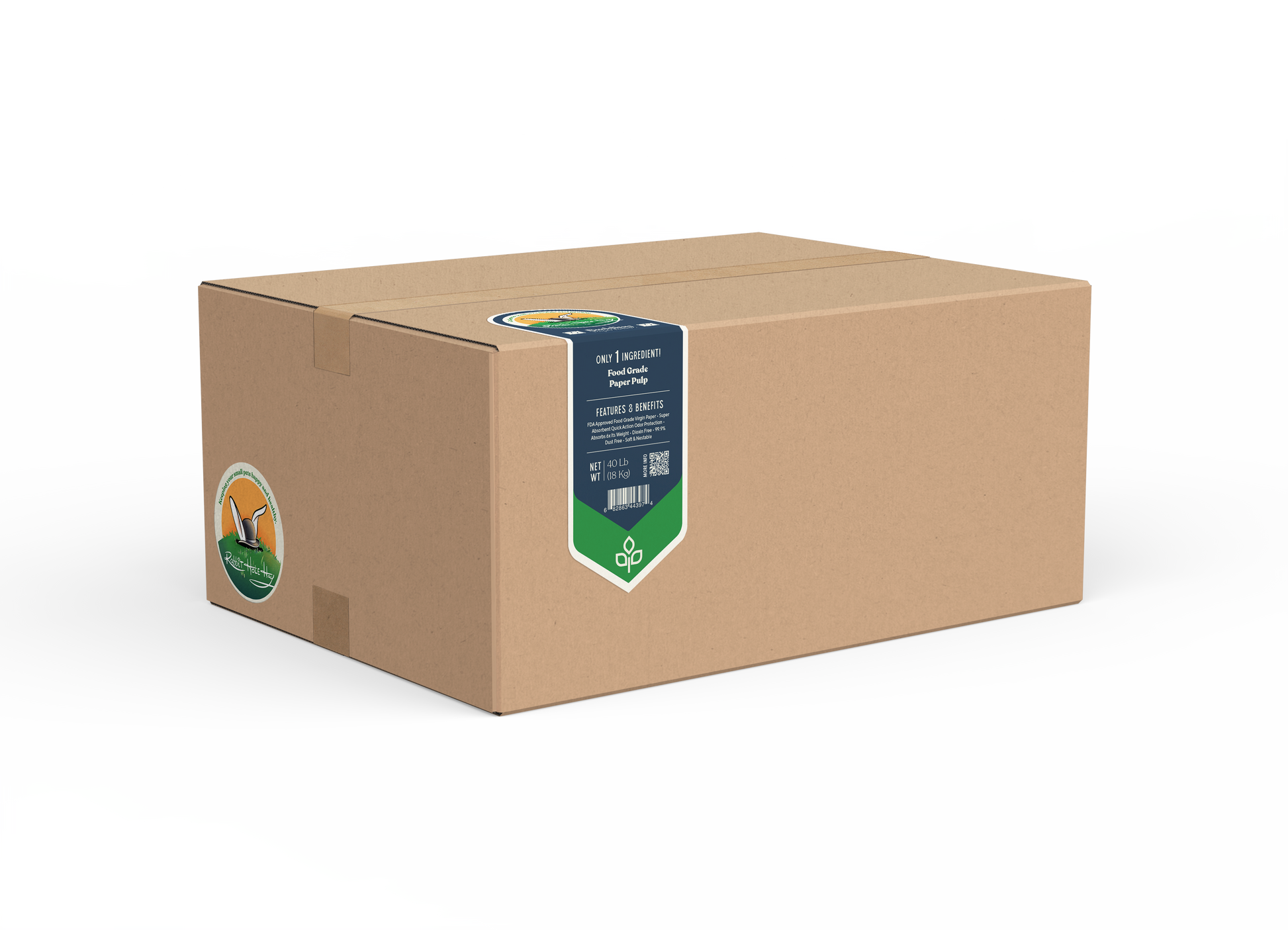 Ultra Premium White Paper Pellet Bedding - 40lb
