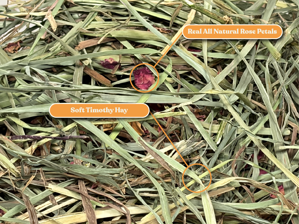 Ultra Premium Rose Petal Soft Timothy Hay