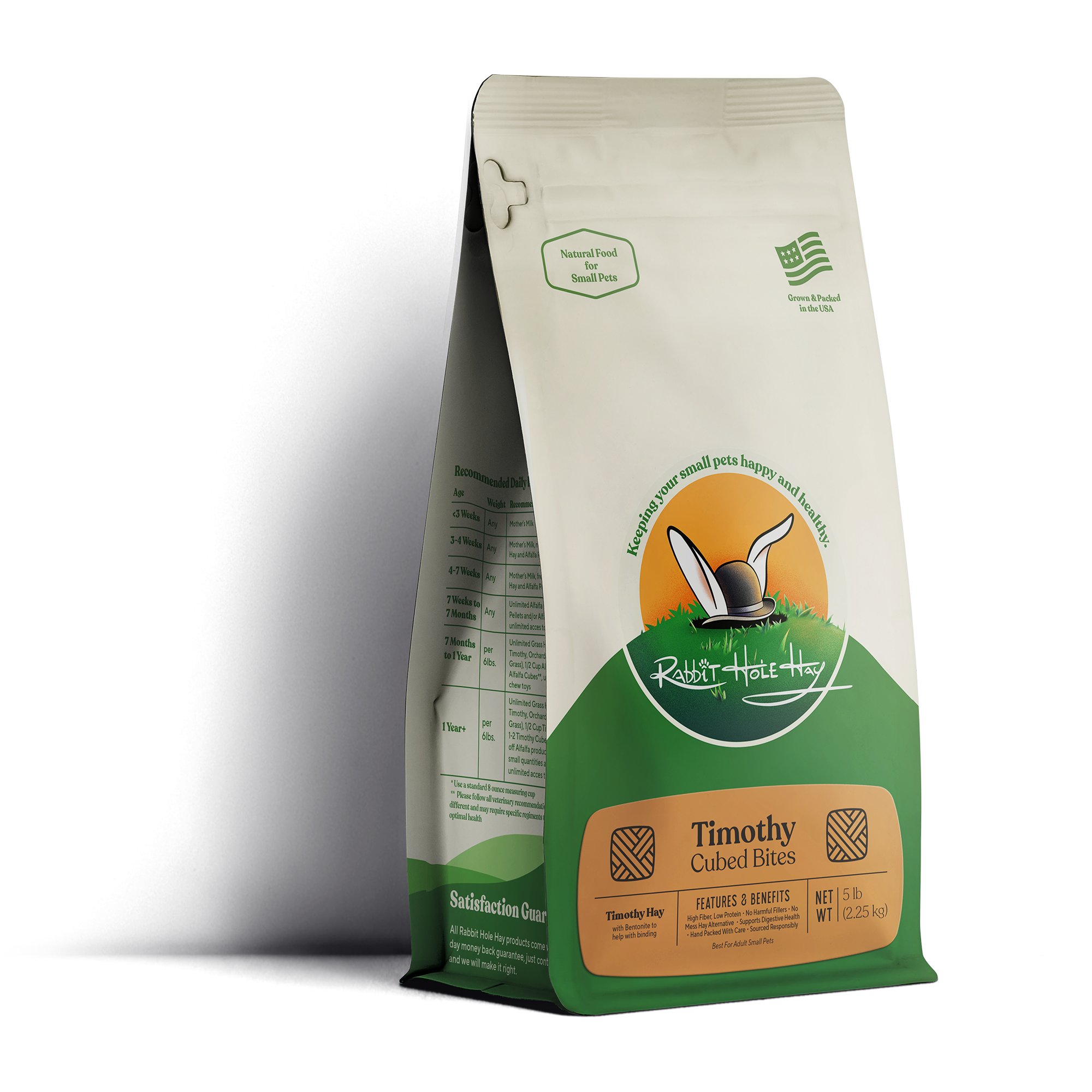 All Natural Timothy Hay Cubes - 5lbs