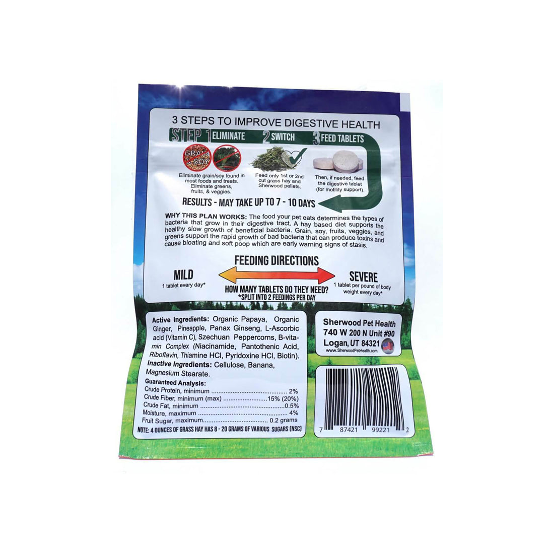 Sherwood - Digestive Support - Pineapple & Papaya Flavored