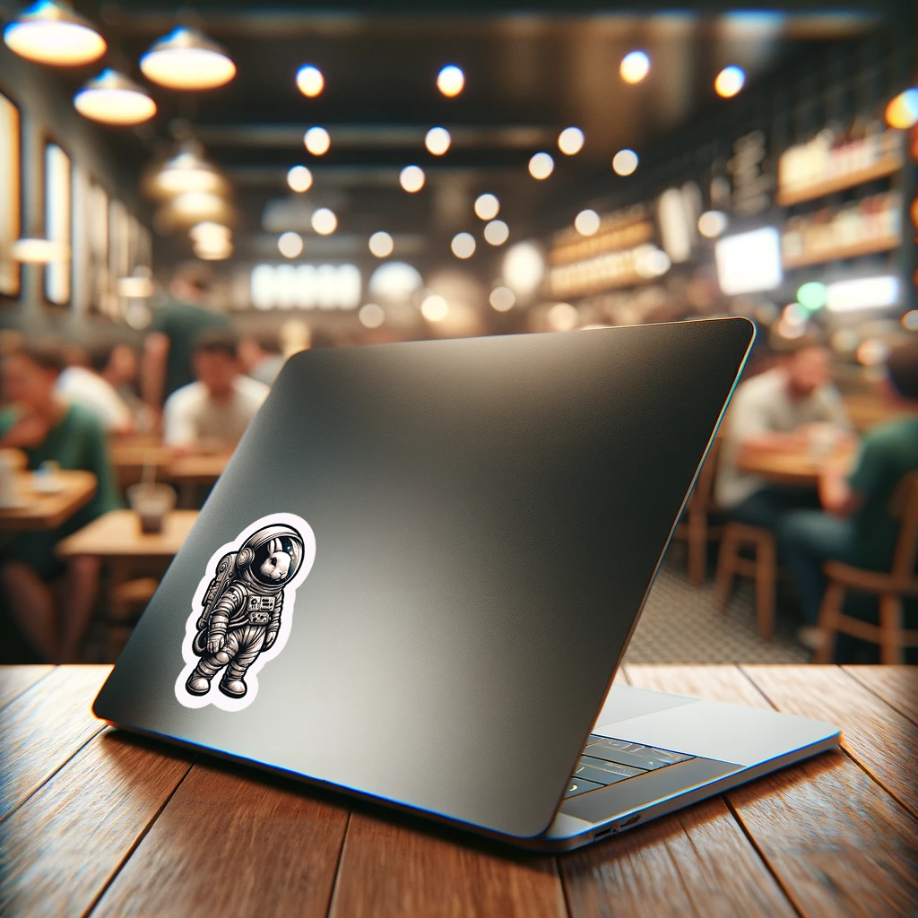 Cosmic Hopper Astronaut Rabbit Sticker