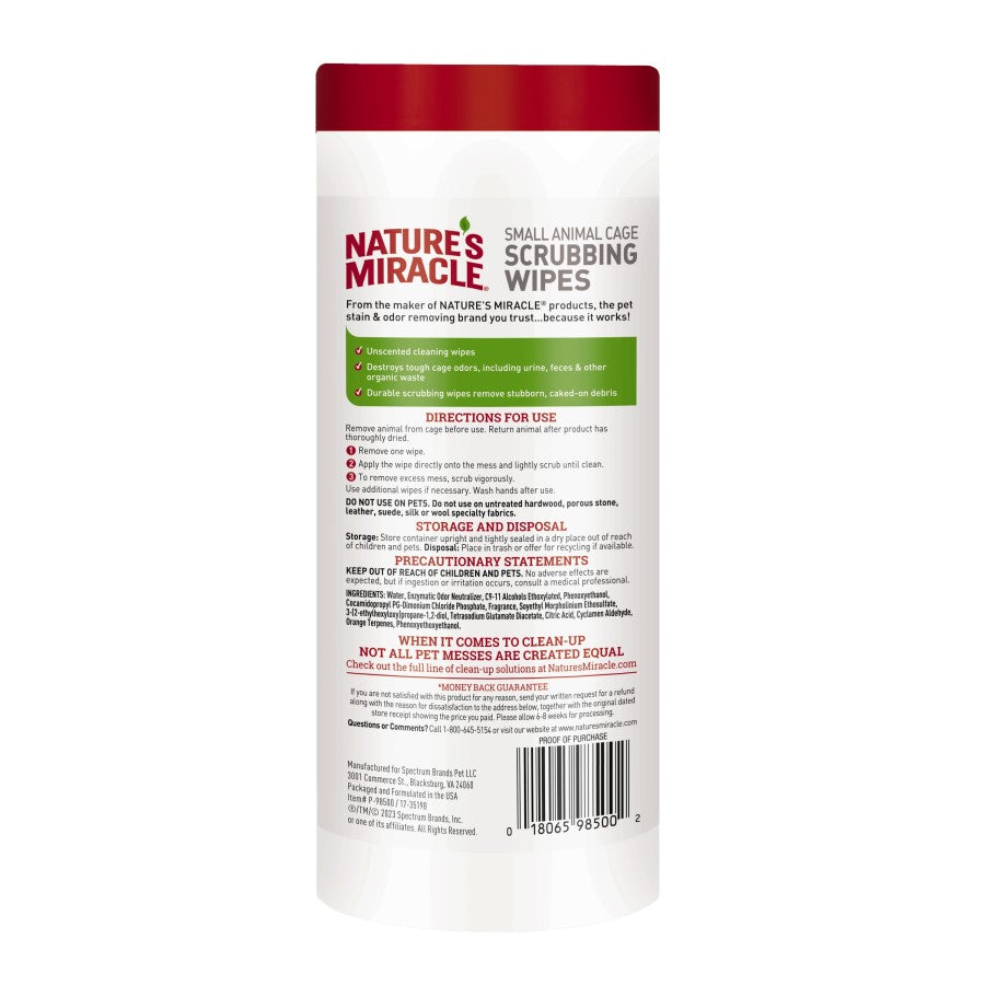 Small Animal Cage Scrubbing Wipes