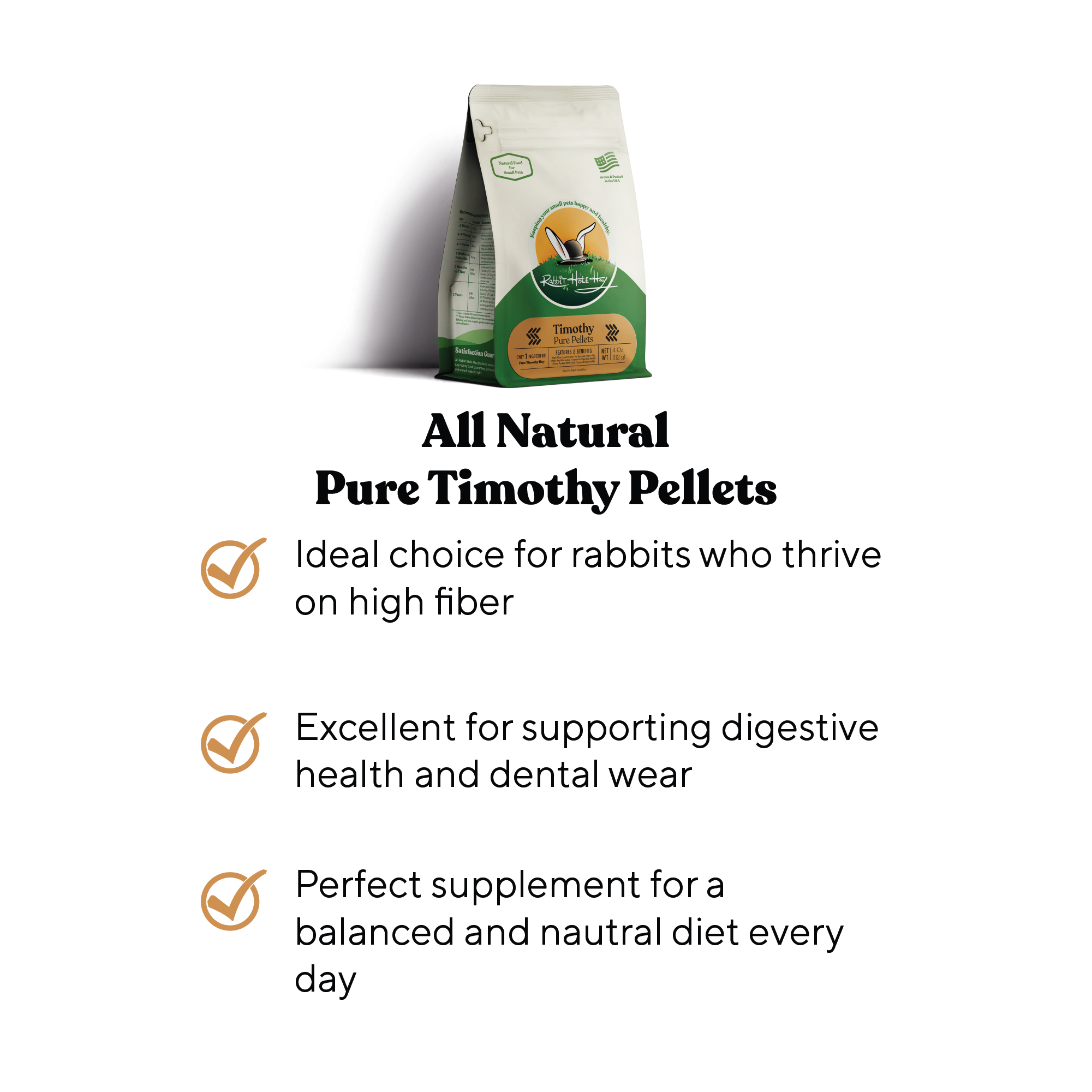 All Natural Pure Timothy Pellets