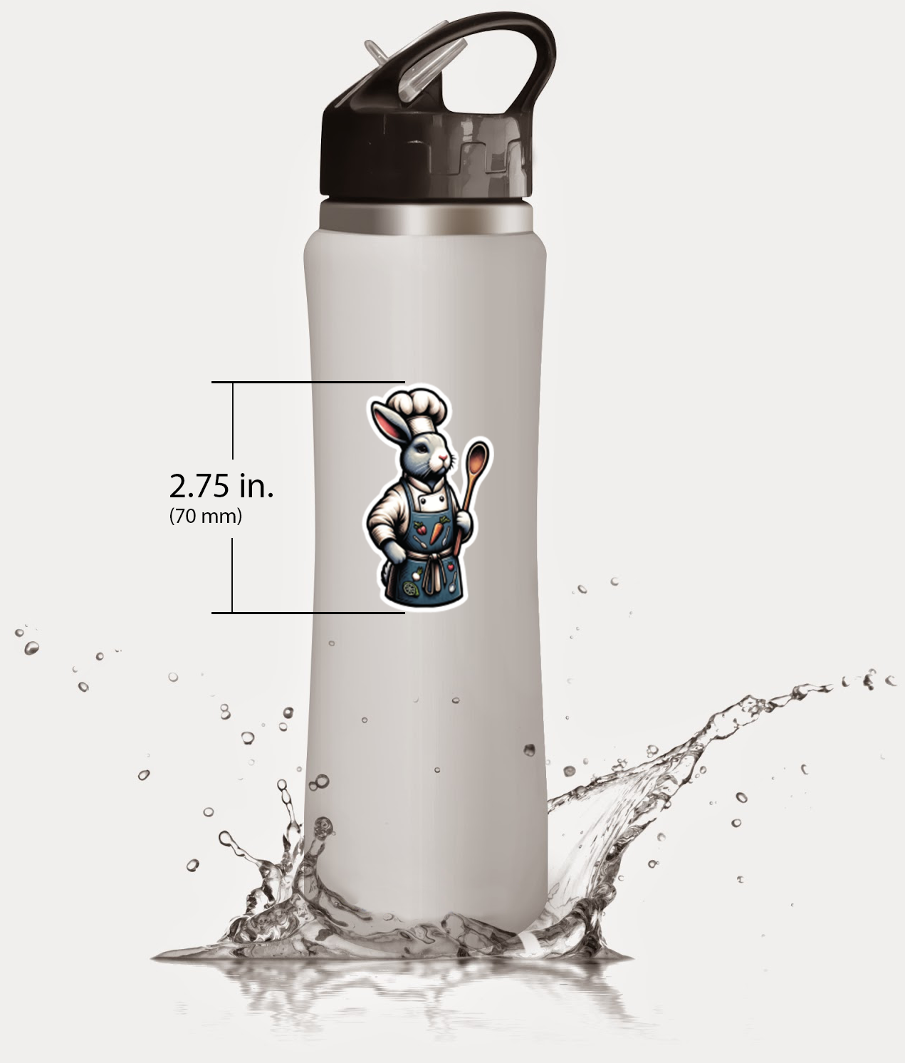 Cooking Lover's Rabbit Sticker