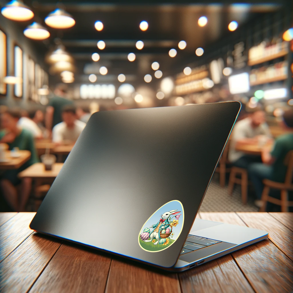 The Eggcellent Gentleman – Easter Bunny Sticker