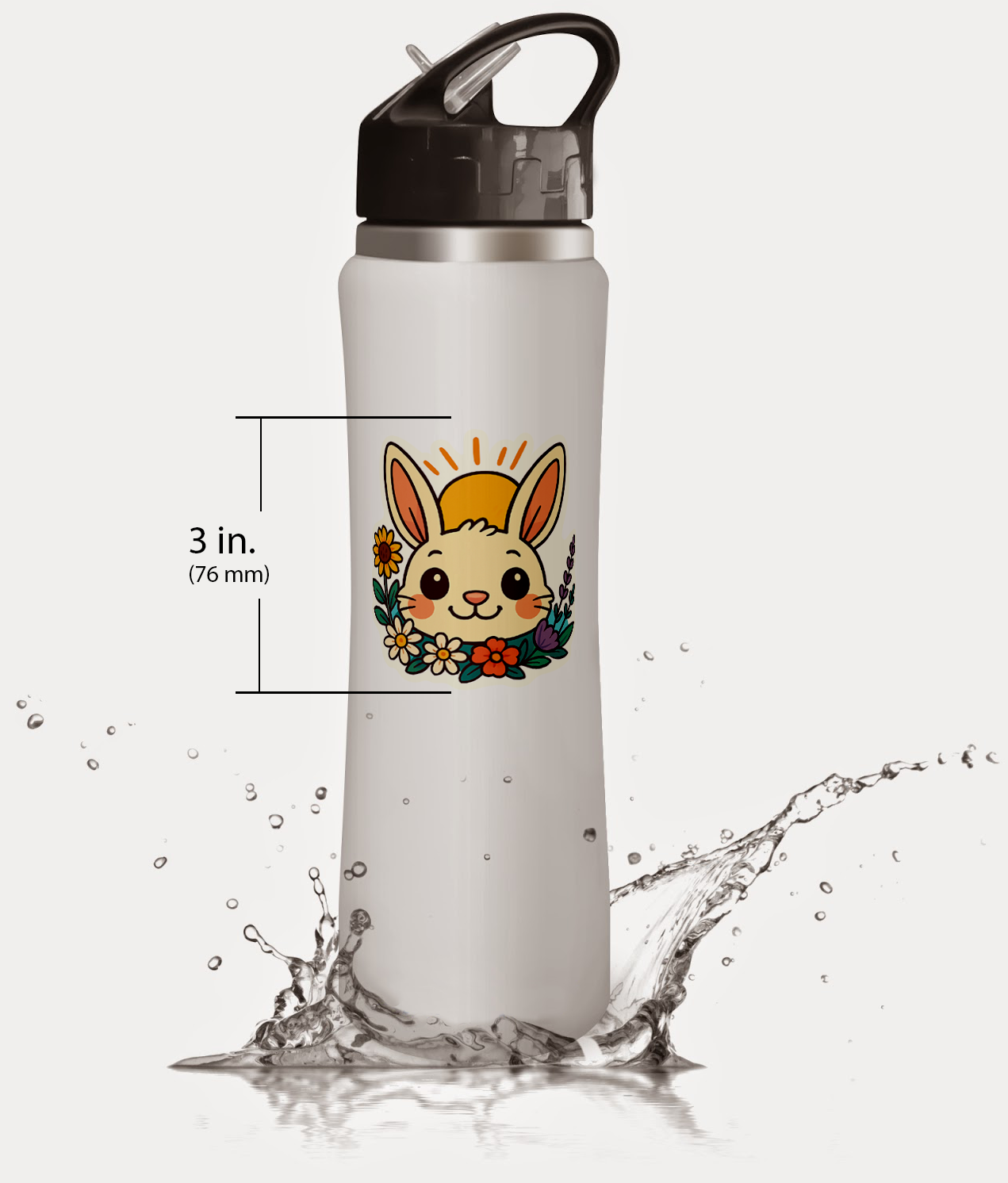 Solstice Sunshine – Summer Bunny Sticker