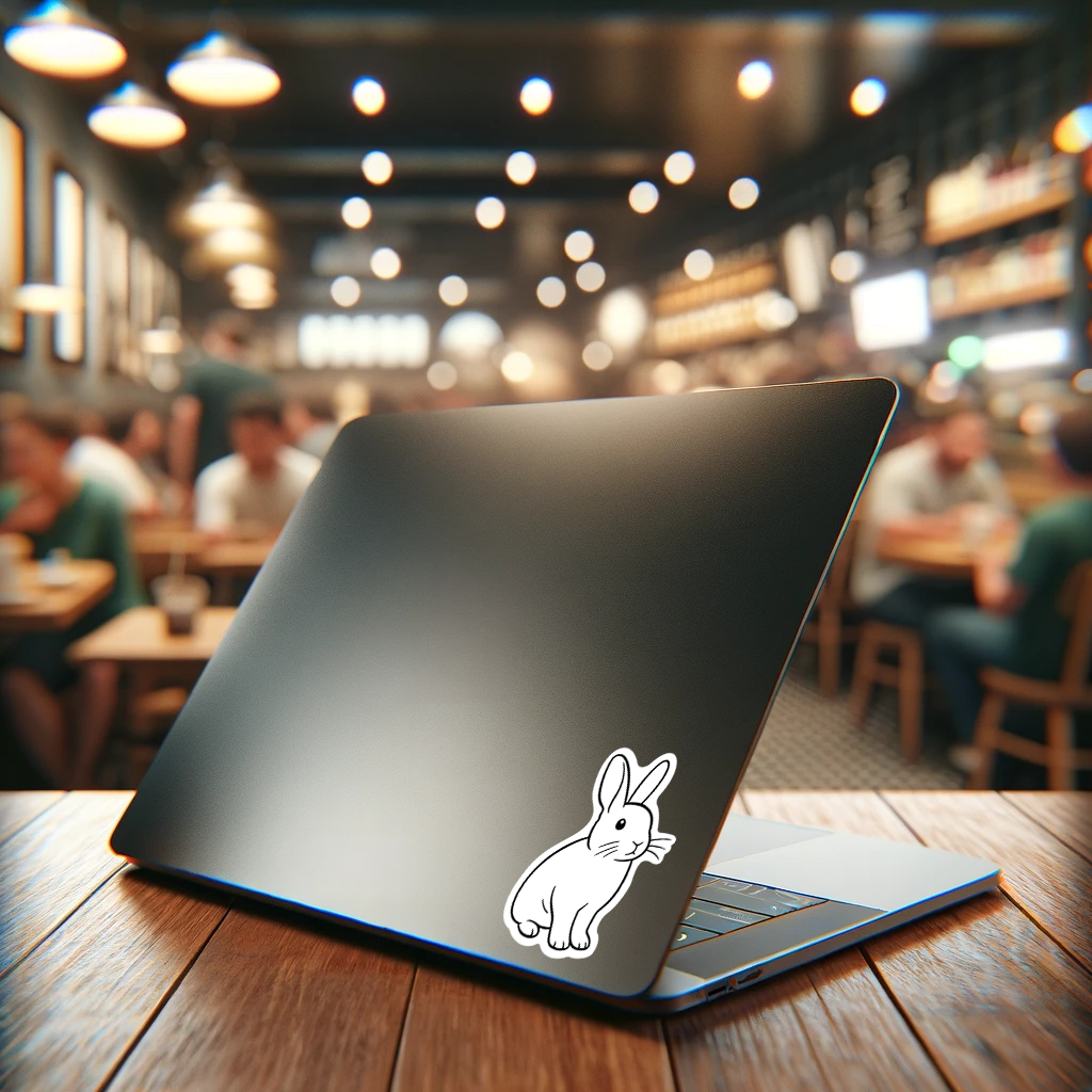 Ears Up Bunny Sticker