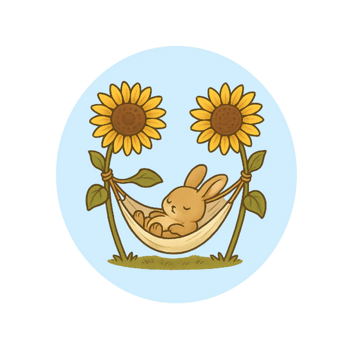 Sunflower Siesta Sticker – Rabbit Hole Hay