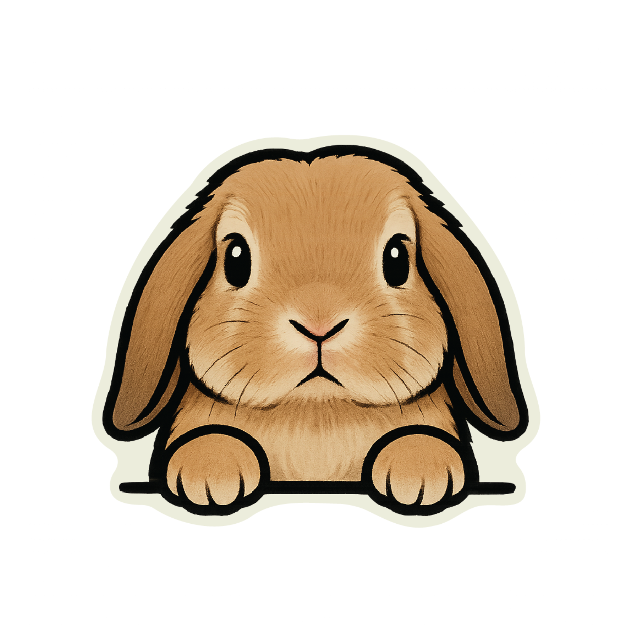 Peekaboo Bunny Trio Stickers