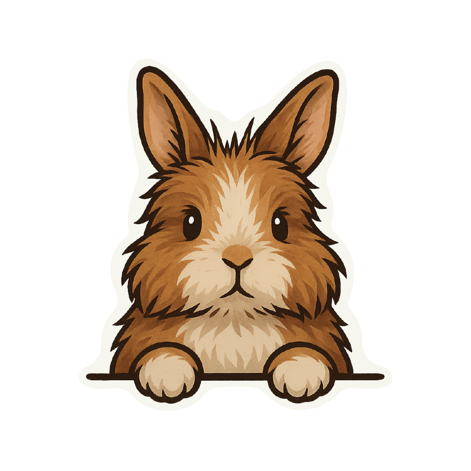 Peekaboo Bunny Trio Stickers