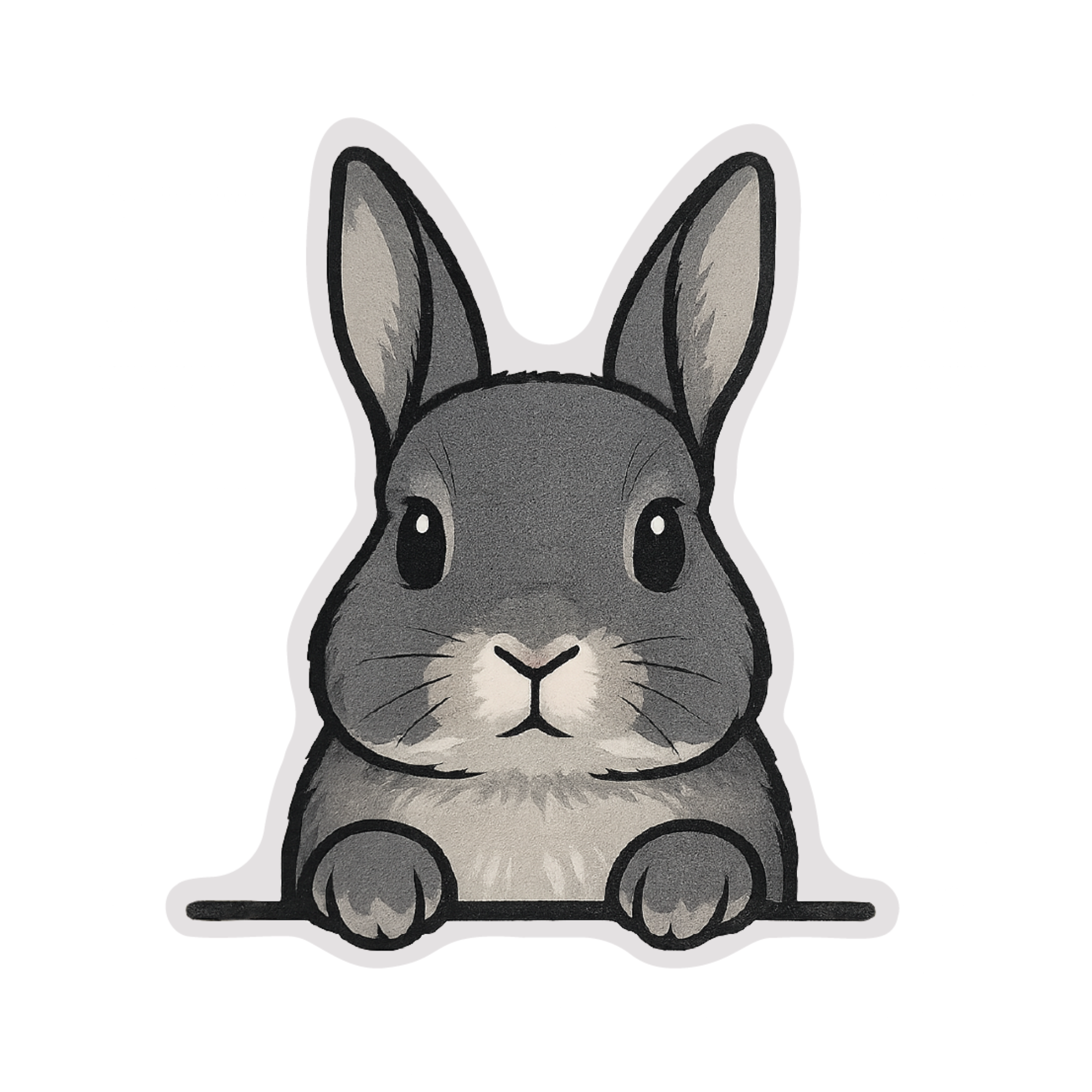 Peekaboo Bunny Trio Stickers