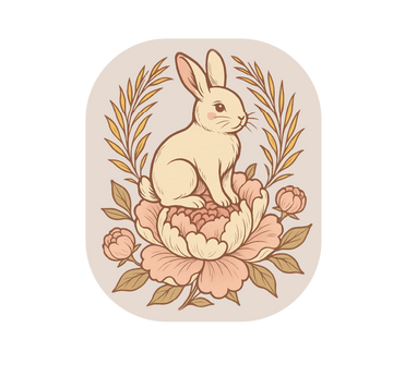Peony Perch Sticker