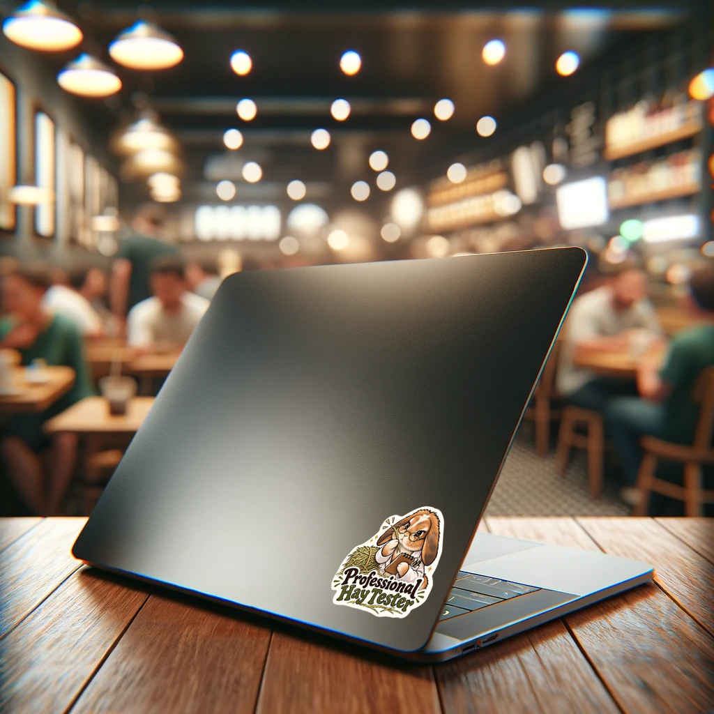 Professional Hay Tester Sticker mockup