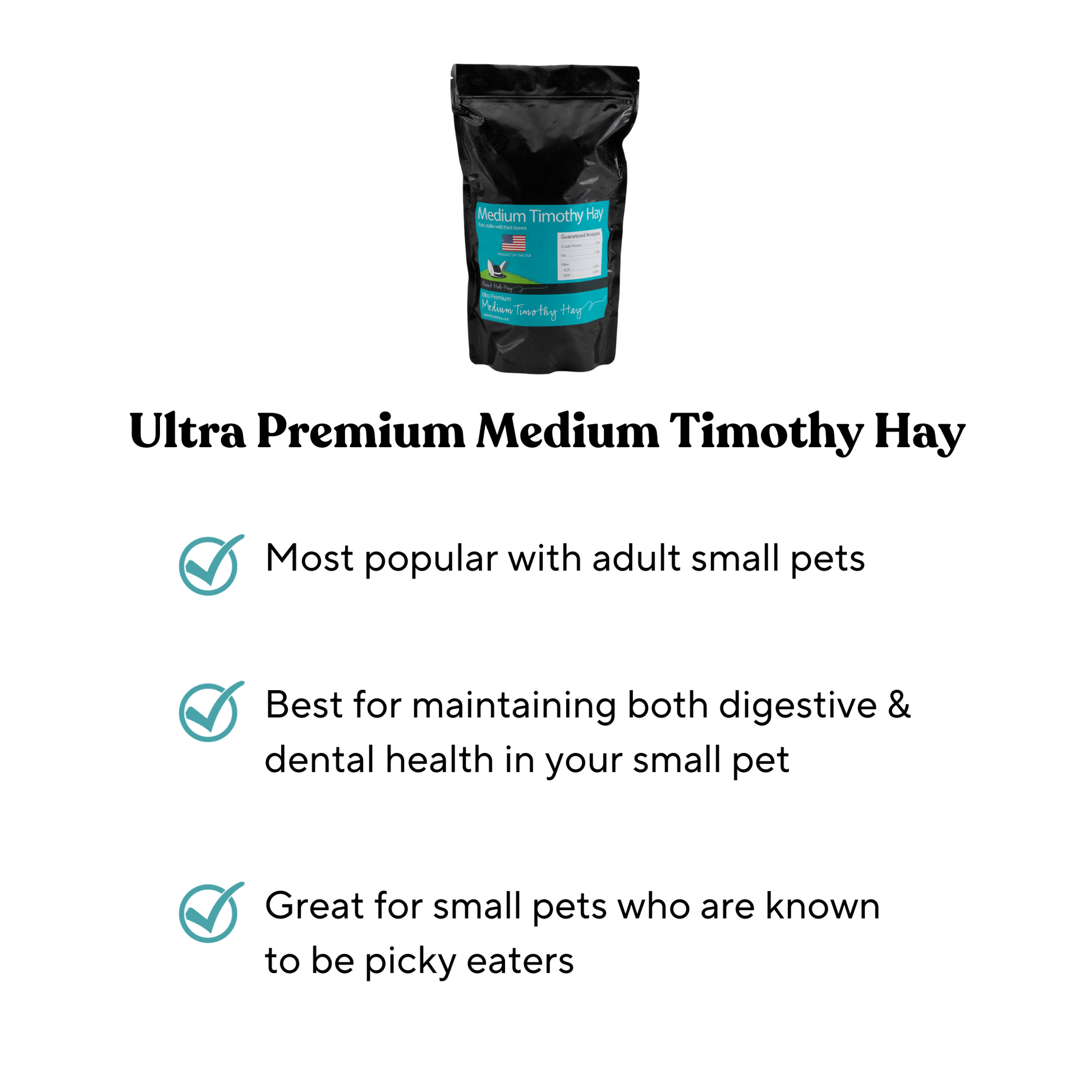 Ultra Premium Medium Timothy Hay Benefits