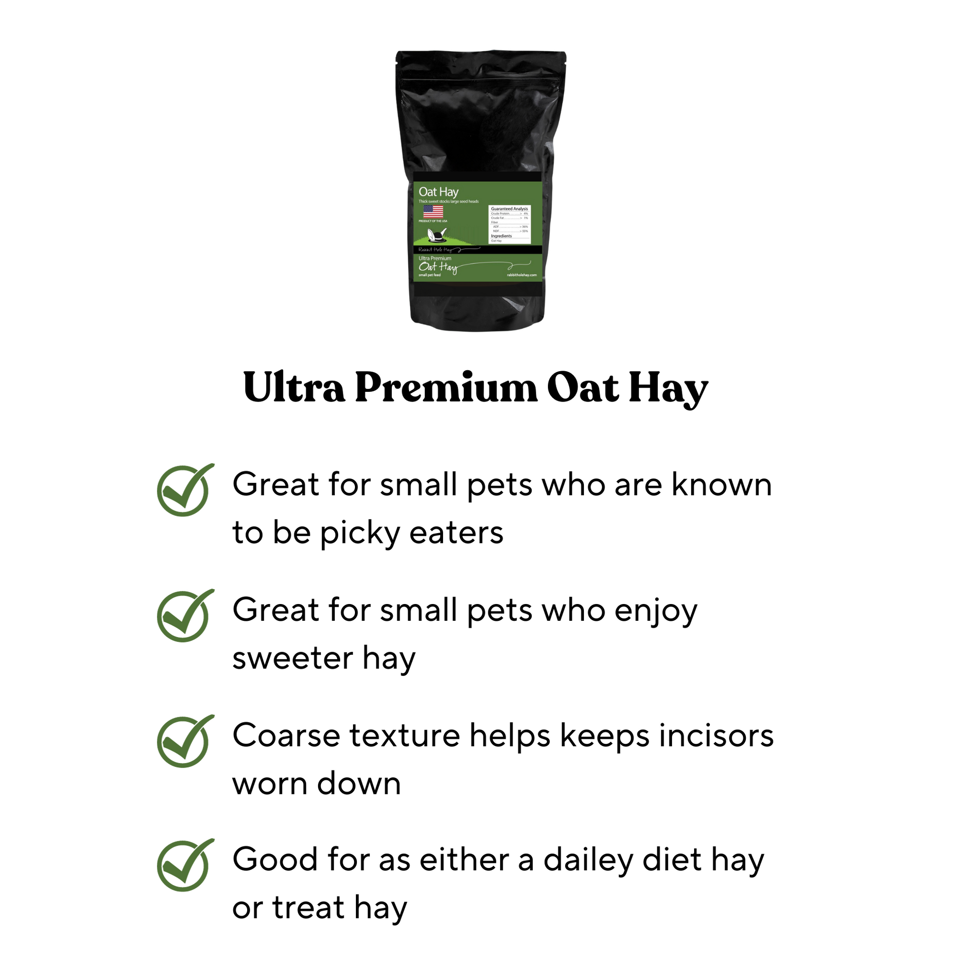 Ultra Premium Oat Hay Benefits