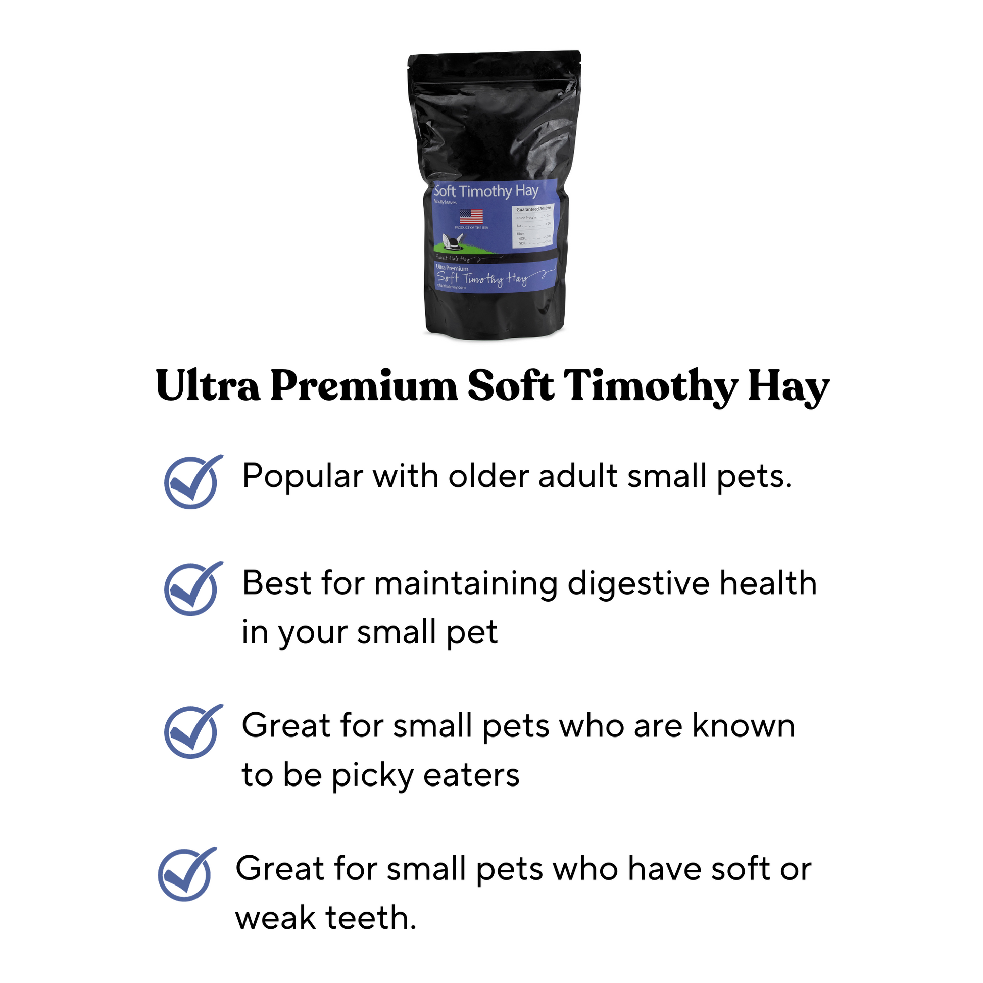 Ultra Premium Soft Timothy Hay Benefits
