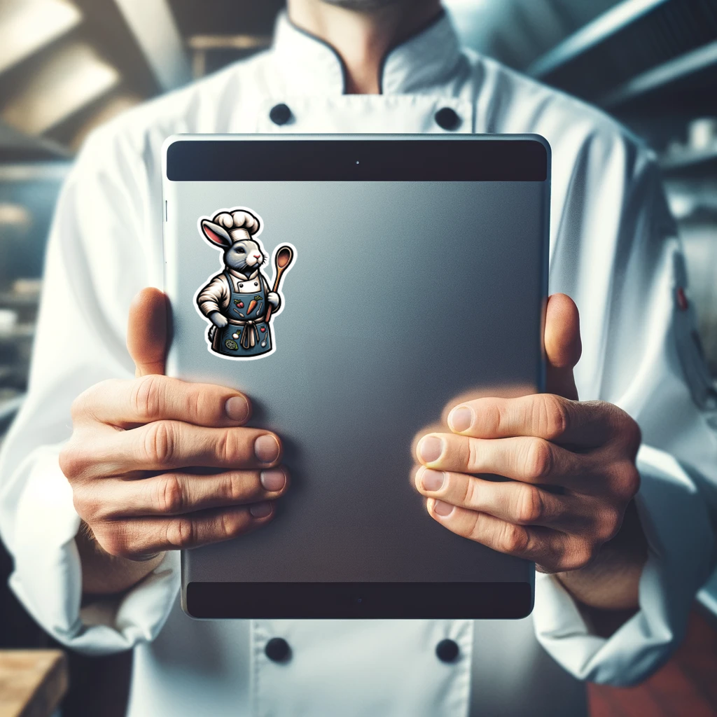 Cooking Lover's Rabbit Sticker