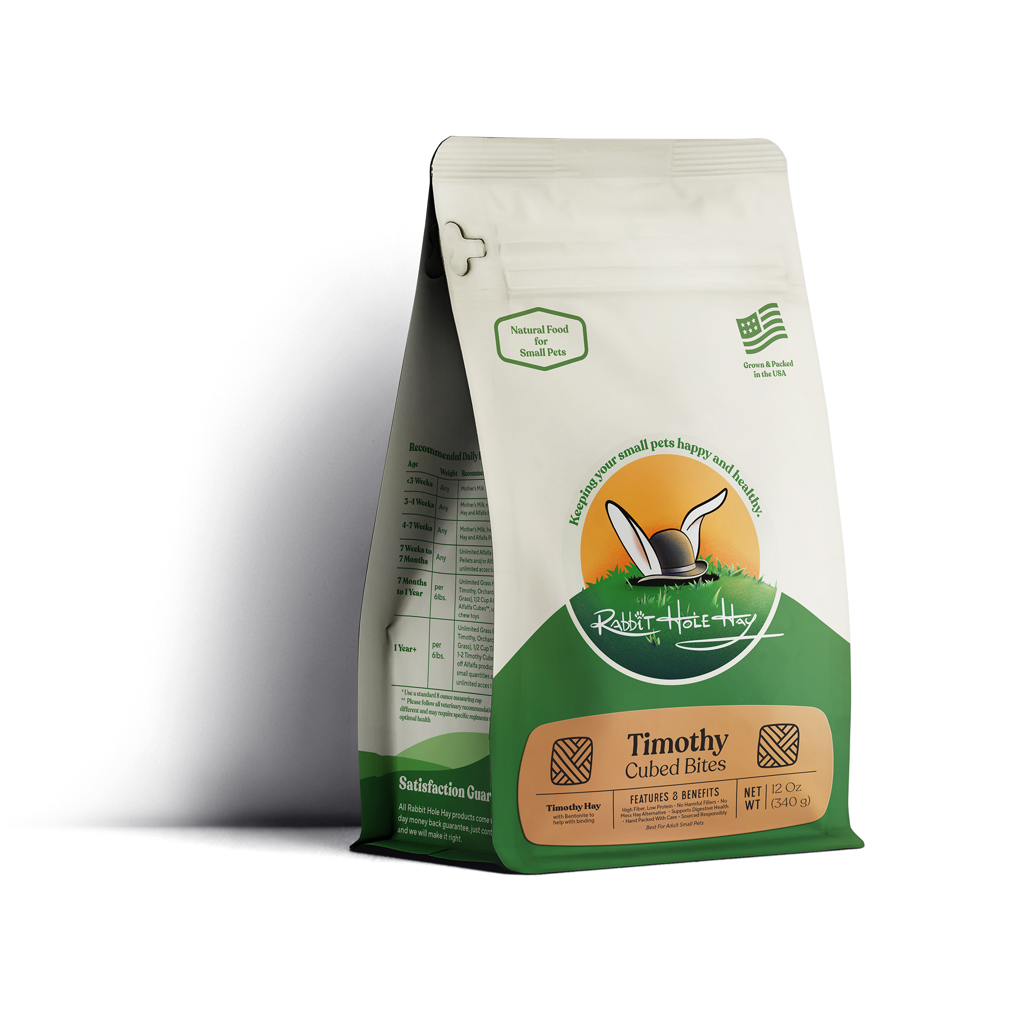 All Natural Timothy Hay Cubes - 12oz