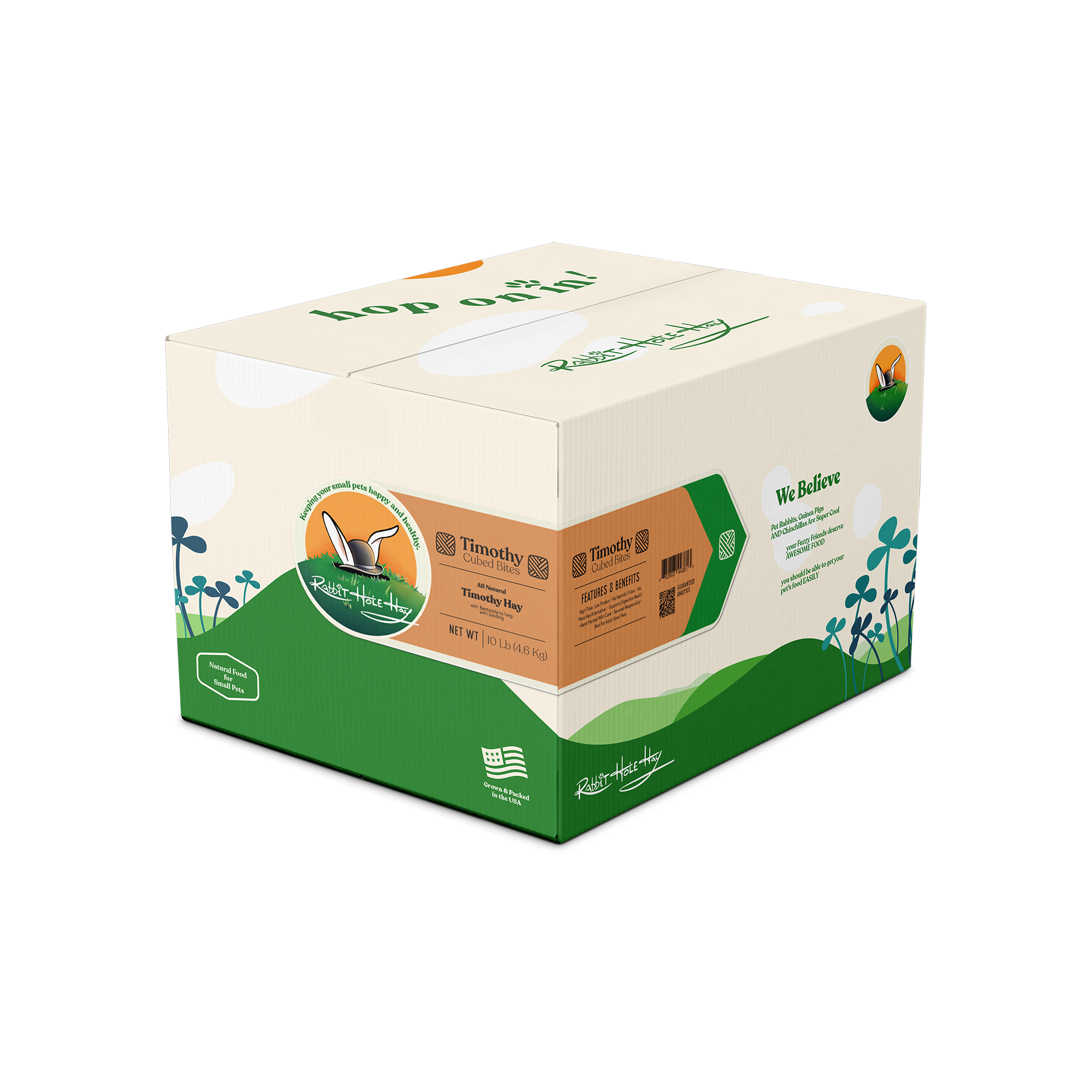 All Natural Timothy Hay Cubes - 10lbs
