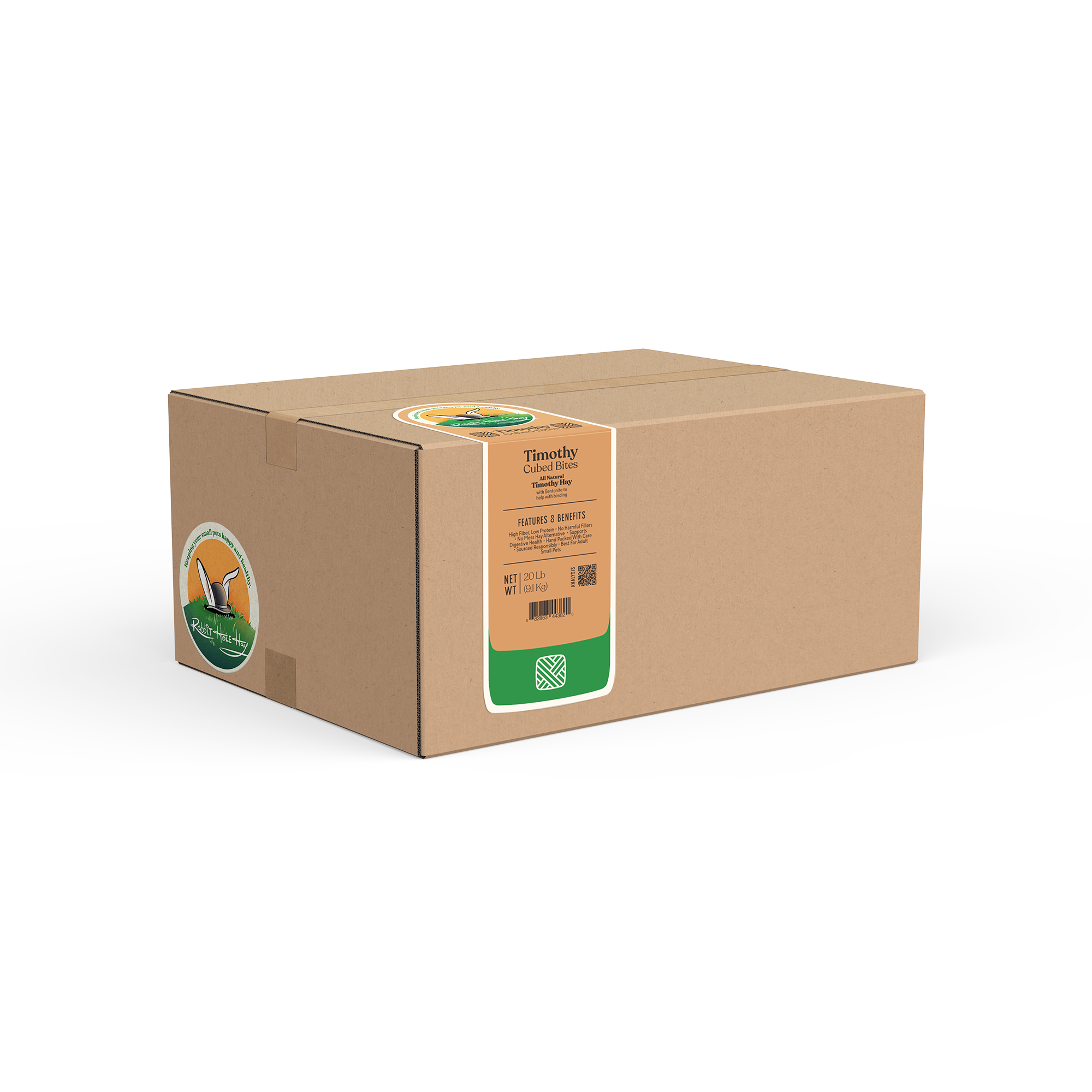 All Natural Timothy Hay Cubes - 20lbs