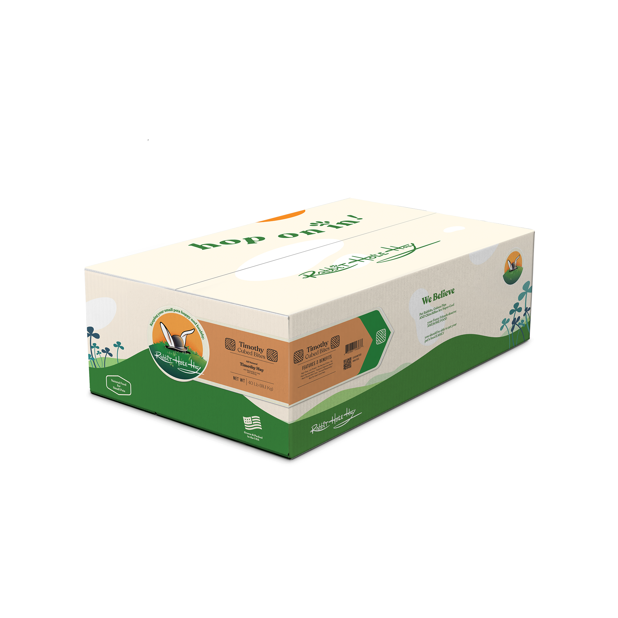 All Natural Timothy Hay Cubes - 40lbs