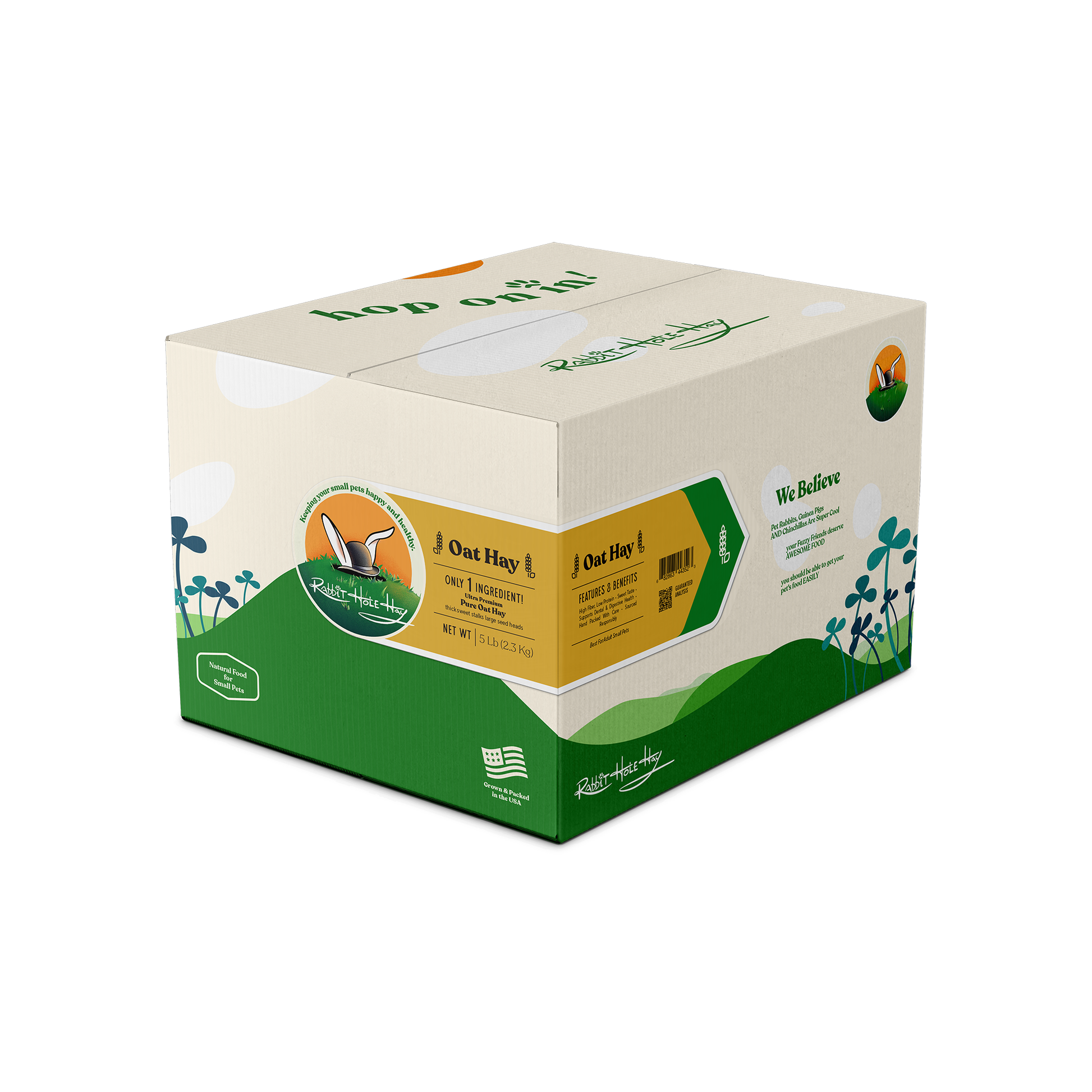 Ultra Premium Oat Hay - 5lbs