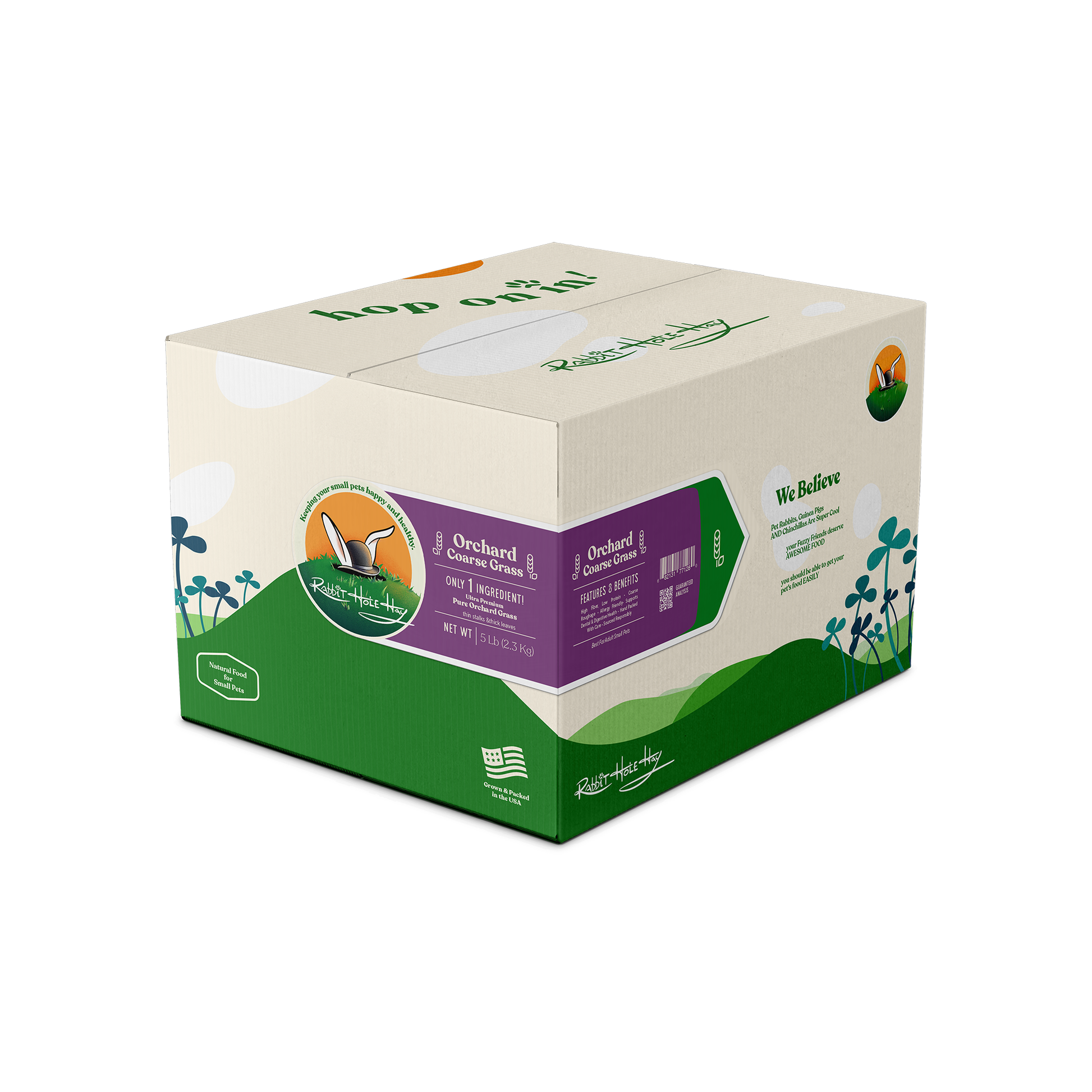 Ultra Premium Coarse Orchard Grass - 5lbs