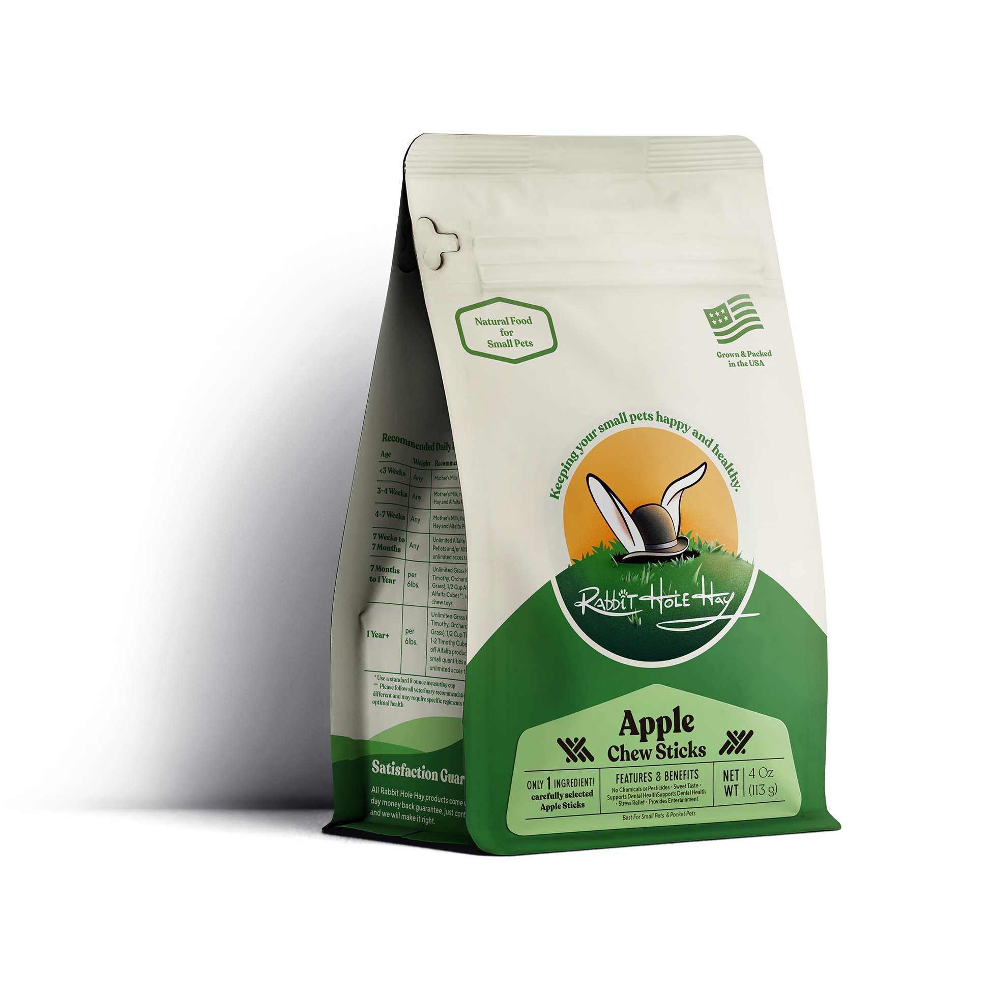All Natural Apple Chew Sticks - 4oz