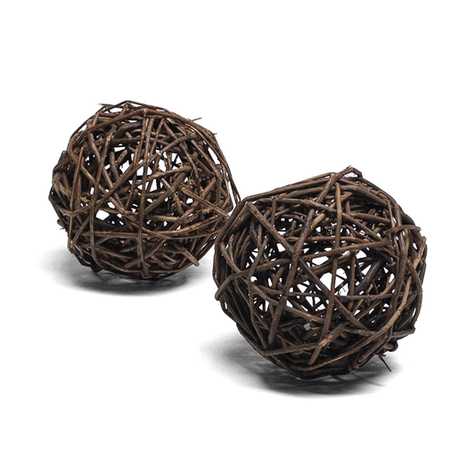 Solid All Natural Willow Chew Balls - Medium Bundle of 2