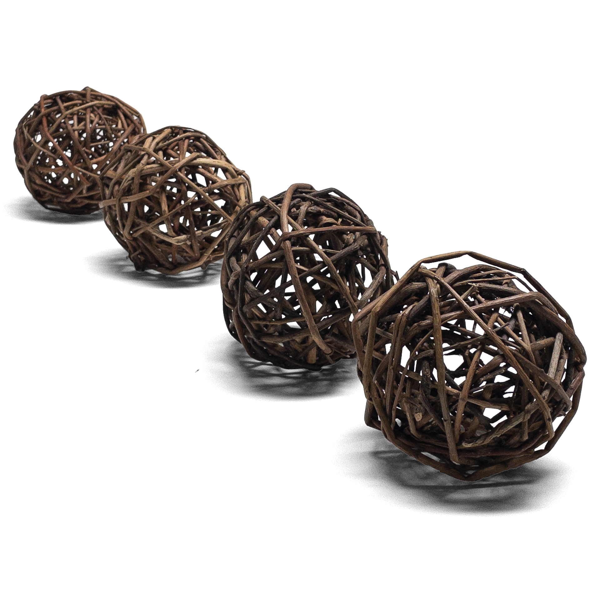 Solid All Natural Willow Chew Balls - Small Bundle of 4