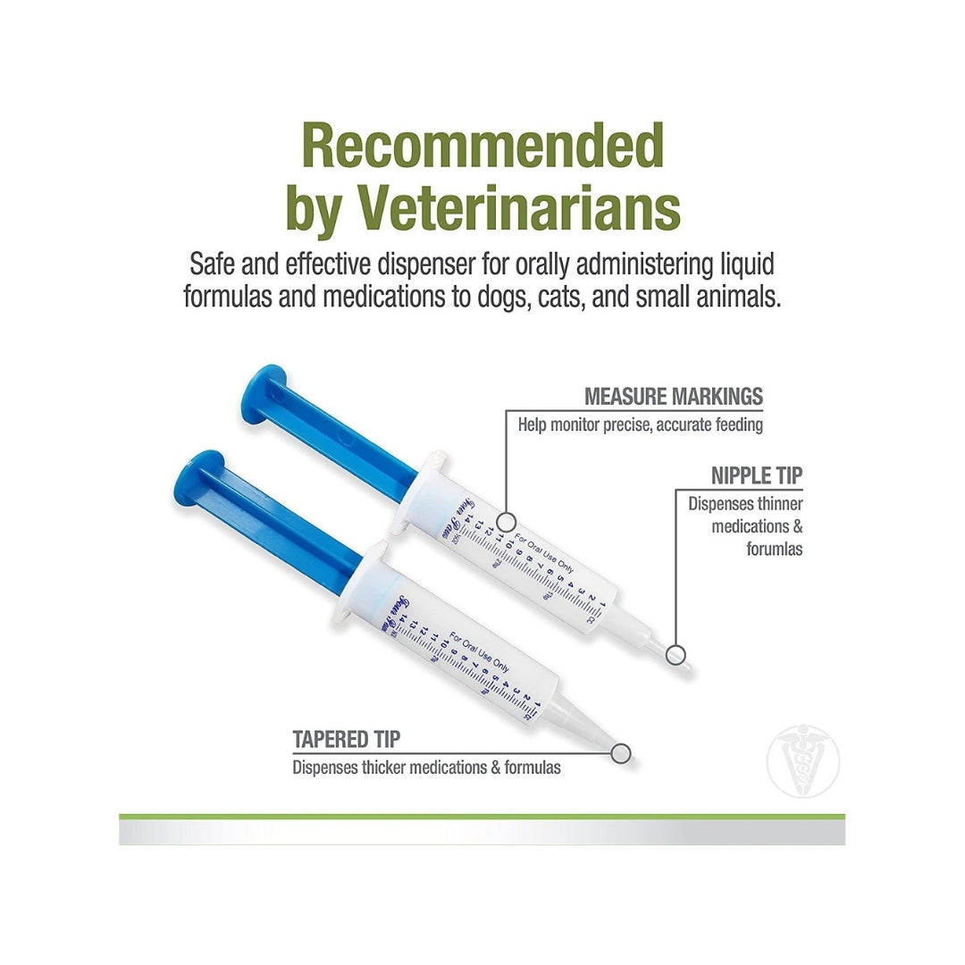 Four Paws Easy Feeder Hand Feeding Syringe 2 count - Front view with unique easy-to-use design for small pets.