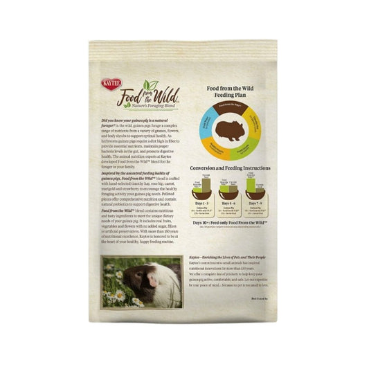 Kaytee Food From The Wild Guinea Pig 4 lb Front View - Fresh and natural food for guinea pigs crafted with unique and flavorful ingredients