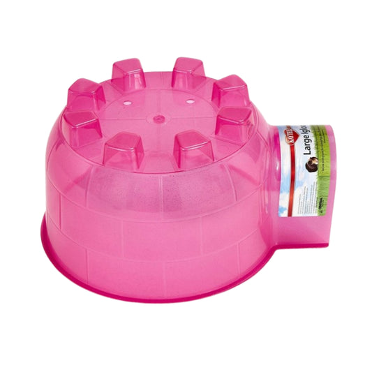 Large Kaytee Igloo for Small Pets in assorted colors, front entrance, for cozy hideaway.