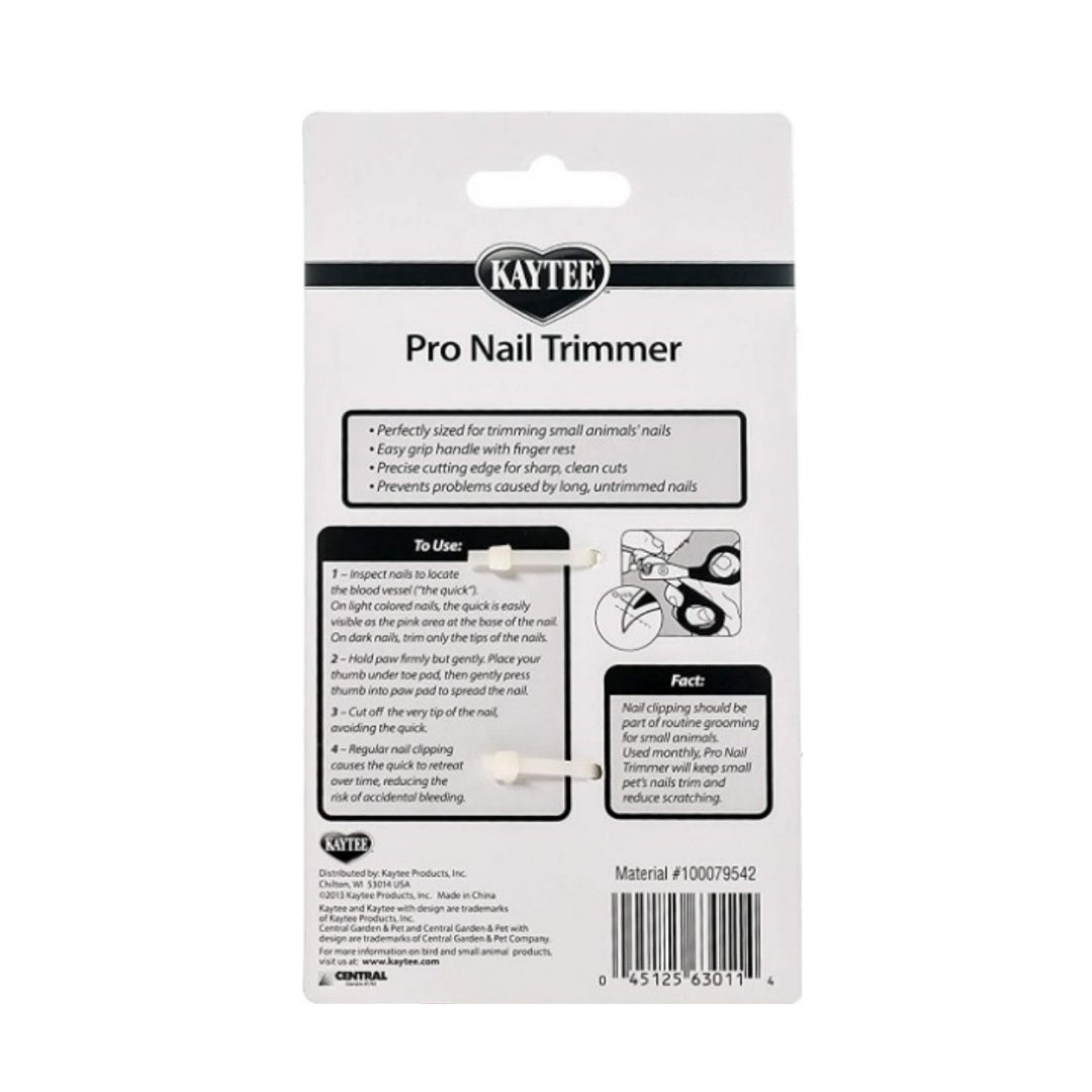 Kaytee Small Animal Pro-Nail Trimmer: Safe, Easy Pet Grooming